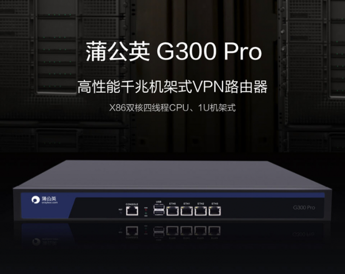 蒲公英發(fā)布企業(yè)級(jí)G300 Pro路由器：小成本實(shí)現(xiàn)高性能異地組網(wǎng)