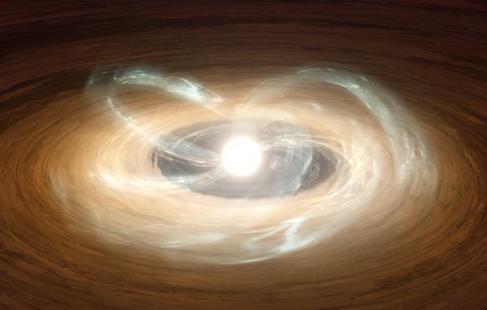 科學(xué)家親眼目睹了年輕恒星的大規(guī)模物質(zhì)爆發(fā)