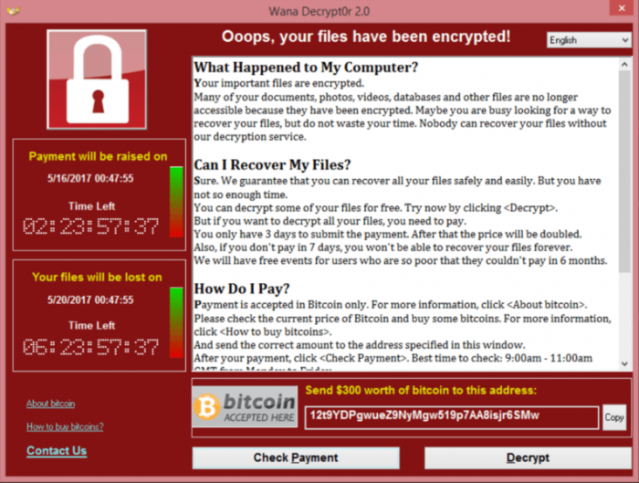 當心：勒索病毒WannaCry仍然潛藏在世界各地的電腦上