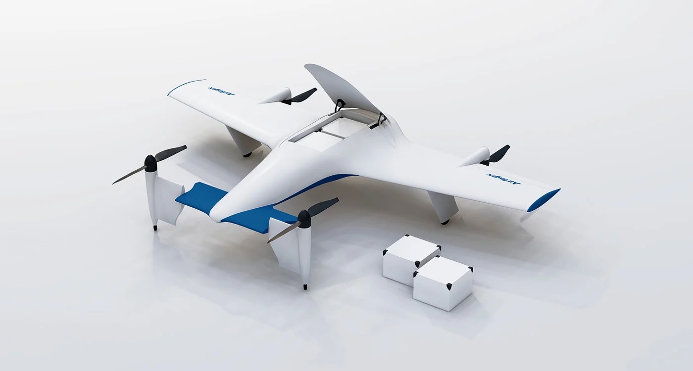 Airlogix 開(kāi)發(fā)電動(dòng) VTOL 傾轉(zhuǎn)旋翼無(wú)人機(jī)