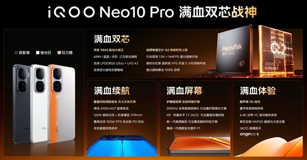 聯(lián)發(fā)科天璣9400深度調(diào)校！iQOO Neo10 Pro 成為今年最受矚目旗艦手機