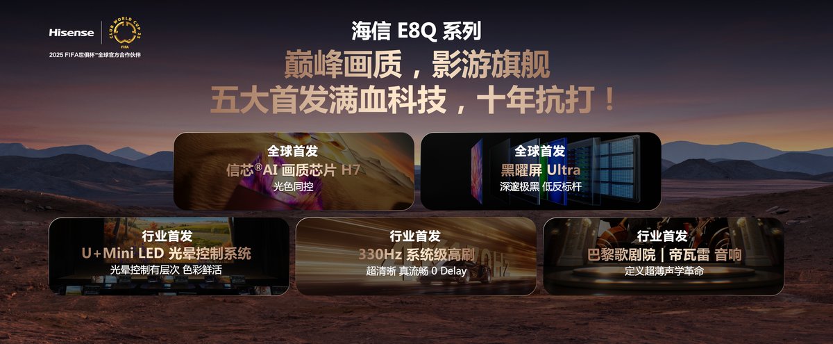 從尺寸升級到品質(zhì)升維，海信電視E8Q Pro重塑高端電視競爭邏輯